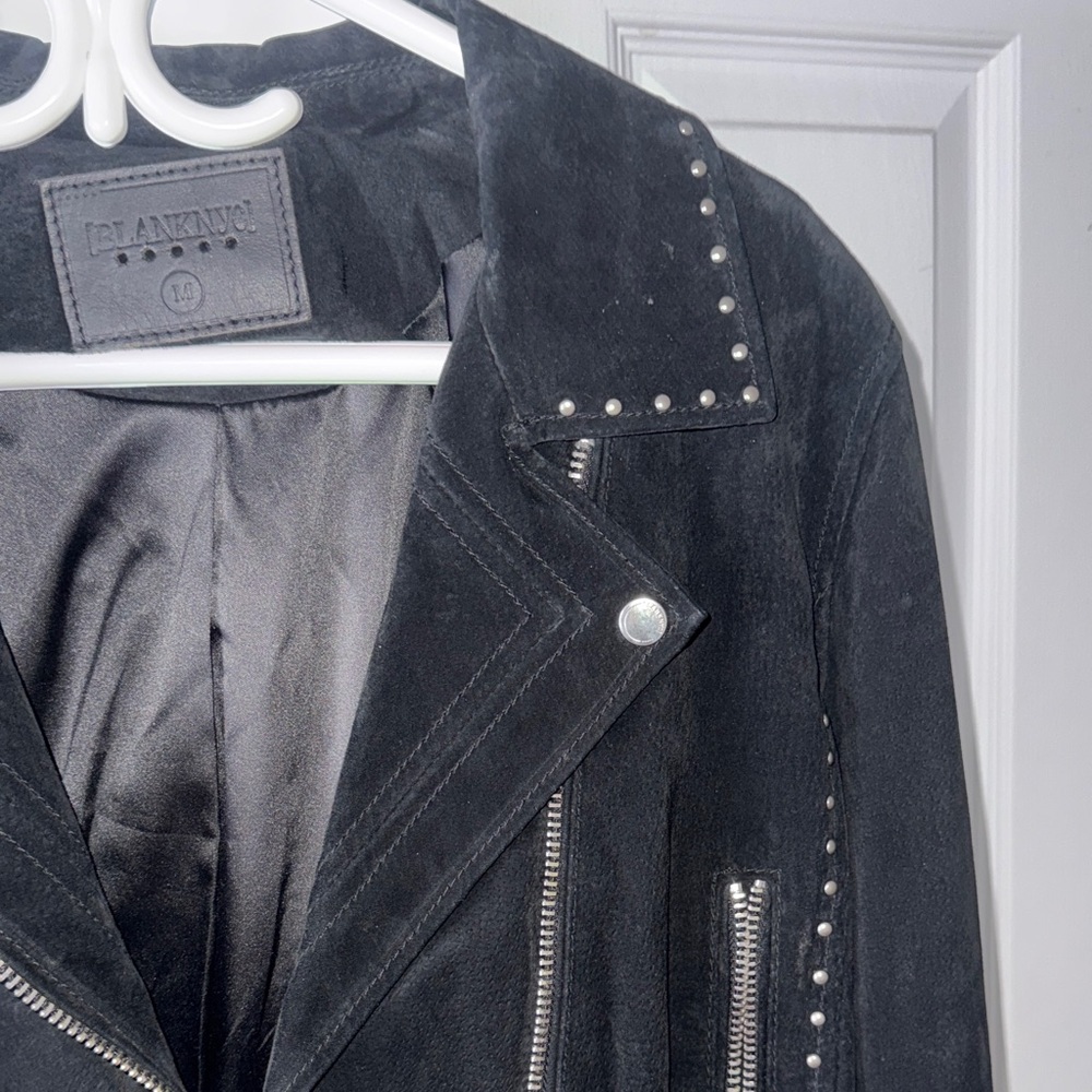 Blank NYC Black Studded Suede Jacket - Picture 3 of 8